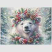 Weihnachtsgeschenk für den Eisbär Seidenpapier (Vorderseite)