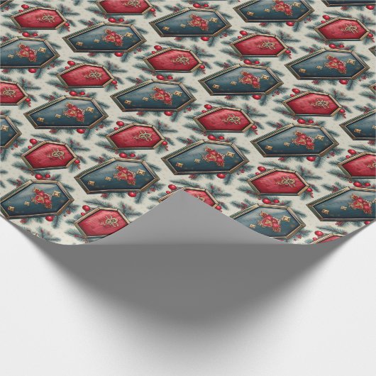 Weihnachtsgeschenk für den Grabungsleiter Geschenkpapier (Ecke)