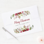 Weihnachtsgeschenk für den Urlaub im Grünen Quadratischer Aufkleber (Umschlag)