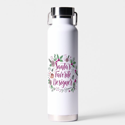 Weihnachtsgeschenk für den Weihnachtsmann Trinkflasche (Vorne)