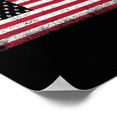 Weihnachtsgeschenk für die amerikanische Flagge Vi Poster (Ecke)