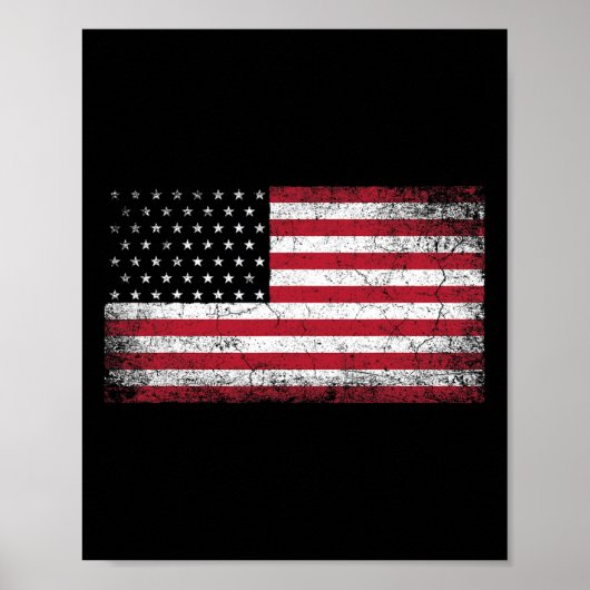 Weihnachtsgeschenk für die amerikanische Flagge Vi Poster (Vorne)