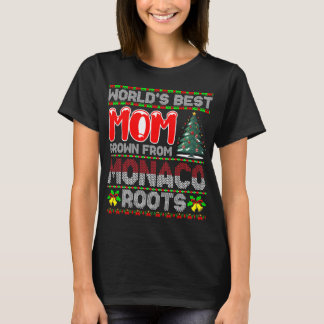 Weihnachtsgeschenk für die beste Mama Monacos T-Shirt