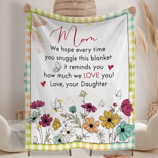 Weihnachtsgeschenk für die Mama, Die ganze Jahresz Fleecedecke