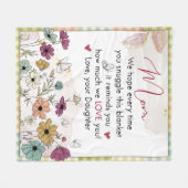 Weihnachtsgeschenk für die Mama, Die ganze Jahresz Fleecedecke (Vorderseite (Horizontal))