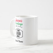 Weihnachtsgeschenk für die Weihnachtsfirma Kaffeetasse (Vorderseite Links)