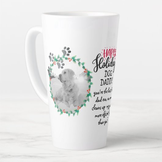 Weihnachtsgeschenk für DOG DADDY oder MOMMY 2 x FO Milchtasse (Linke Ecke)