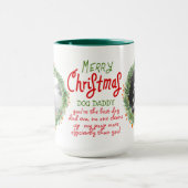 Weihnachtsgeschenk für DOG-MAMA oder VATER 2 FOTOS Tasse (Zentrum)