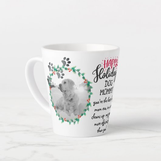 Weihnachtsgeschenk für DOG Mommy oder Daddy 2 x FO Milchtasse (Linke Ecke)