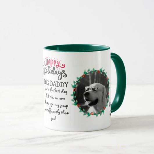 Weihnachtsgeschenk für DOG Mommy oder Daddy 2 x FO Tasse (VorderseiteRechts)