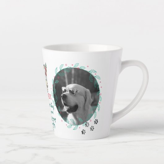 Weihnachtsgeschenk für DOG-VATER oder MAMA 2 FOTOS Milchtasse (Rechts)