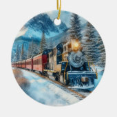 Weihnachtsgeschenk für Eisenbahnliebhaber Ornament (Vorne)