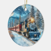 Weihnachtsgeschenk für Eisenbahnliebhaber Ornament (Links)
