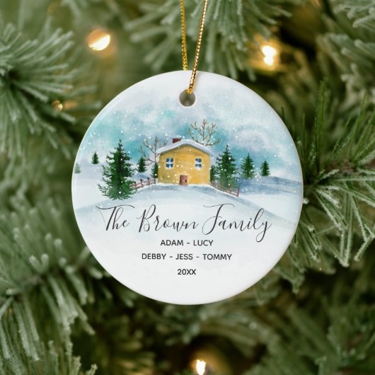 Weihnachtsgeschenk für Familien Keramik Ornament (Baum)
