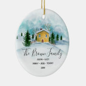 Weihnachtsgeschenk für Familien Keramik Ornament (Rechts)