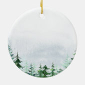 Weihnachtsgeschenk für Familien Keramik Ornament (Hinten)