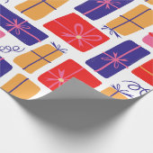 Weihnachtsgeschenk für Feiertage Geschenkpapier (Ecke)