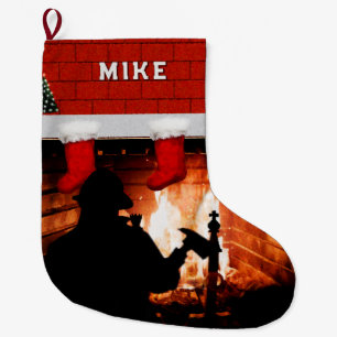 Weihnachtsgeschenk für Feuerwehrleute Großer Weihnachtsstrumpf