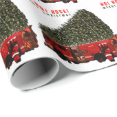 Weihnachtsgeschenk für Fireman Geschenkpapier (Rolleneckpunkt)