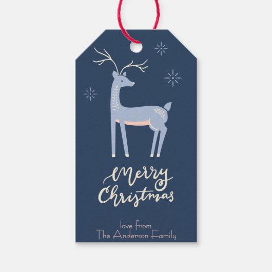 Weihnachtsgeschenk für Folk Art Geschenkanhänger (Vorderseite)