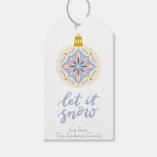 Weihnachtsgeschenk für Folk Art Geschenkanhänger (Vorderseite)