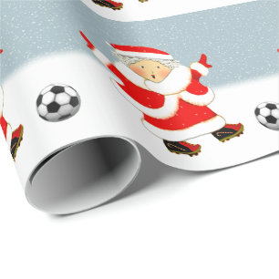 Weihnachtsgeschenk für Fußball Geschenkpapier