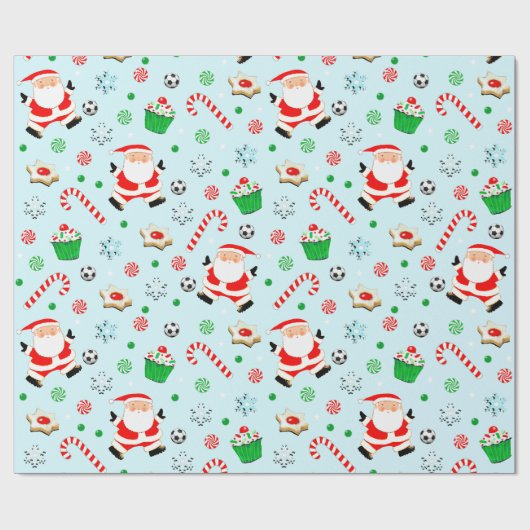 Weihnachtsgeschenk für Fußball Geschenkpapier (Flach)