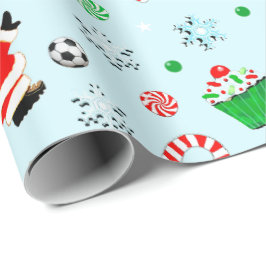 Weihnachtsgeschenk für Fußball Geschenkpapier