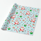 Weihnachtsgeschenk für Fußball Geschenkpapier (Ungerollt)