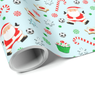 Weihnachtsgeschenk für Fußball Geschenkpapier
