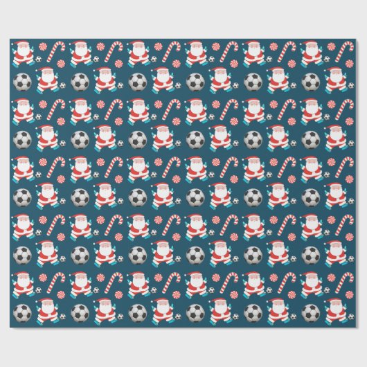 Weihnachtsgeschenk für Fußball Geschenkpapier (Flach)