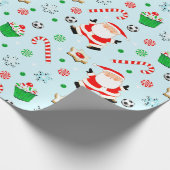 Weihnachtsgeschenk für Fußball Geschenkpapier (Ecke)