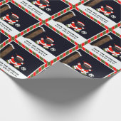Weihnachtsgeschenk für Fußball Geschenkpapier (Ecke)