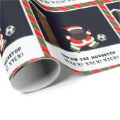 Weihnachtsgeschenk für Fußball Geschenkpapier (Rolleneckpunkt)