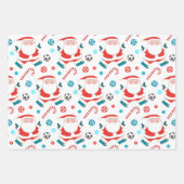 Weihnachtsgeschenk für Fußball Geschenkpapier Set (Vorderseite 3)