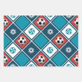 Weihnachtsgeschenk für Fußball Geschenkpapier Set (Vorderseite 2)
