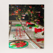 Weihnachtsgeschenk für Großbaum im Fensterbereich Puzzle (Vertikal)