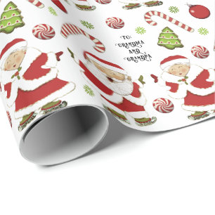 Weihnachtsgeschenk für Großeltern Geschenkpapier