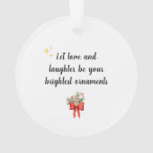 Weihnachtsgeschenk für Großeltern Ornament (Rückseite)