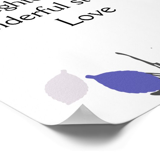 Weihnachtsgeschenk für Großeltern Poster (Ecke)