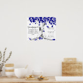 Weihnachtsgeschenk für Großeltern Poster (Küche)