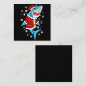 Weihnachtsgeschenk für Haie Weihnachtsgeschenke Quadratische Visitenkarte (Vorne/Hinten)