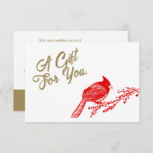 Weihnachtsgeschenk für Kardinal (Vorne/Hinten)