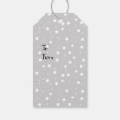 Weihnachtsgeschenk für Katzen Malerei Illustration Geschenkanhänger (Rückseite)