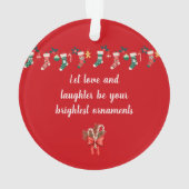 Weihnachtsgeschenk für Kinder Ornament (Rückseite)