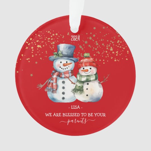 Weihnachtsgeschenk für Kinder Ornament (Vorderseite)