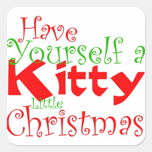 Weihnachtsgeschenk für Kinder Sticker (Vorderseite)