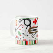 Weihnachtsgeschenk für Krankenschwester Kaffeetasse (Vorderseite Links)