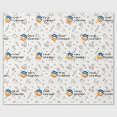 Weihnachtsgeschenk für kundenspezifische Firmenlog Geschenkpapier (Flach)