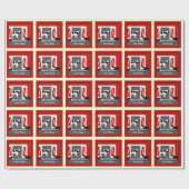 Weihnachtsgeschenk für landwirtschaftliche Tiere Geschenkpapier (Flach)